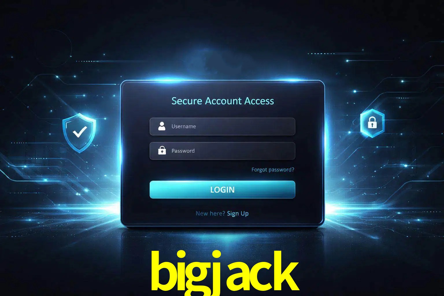 Pantalla de inicio de sesión de cuenta bigjack para usuarios en México