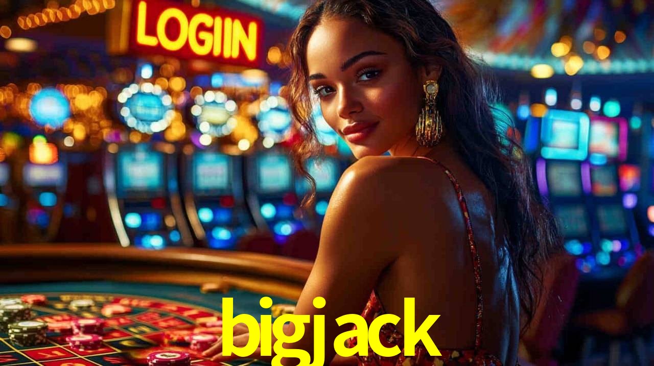 Escena dinámica inspirada en casino con iluminación bigjack, cartas, fichas e íconos de juegos digitales en un espacio moderno de juegos.