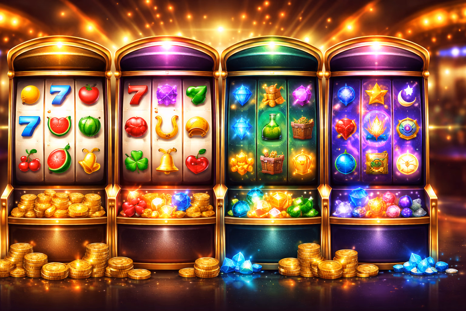 Tragamonedas destacadas y categorías de carretes bigjack